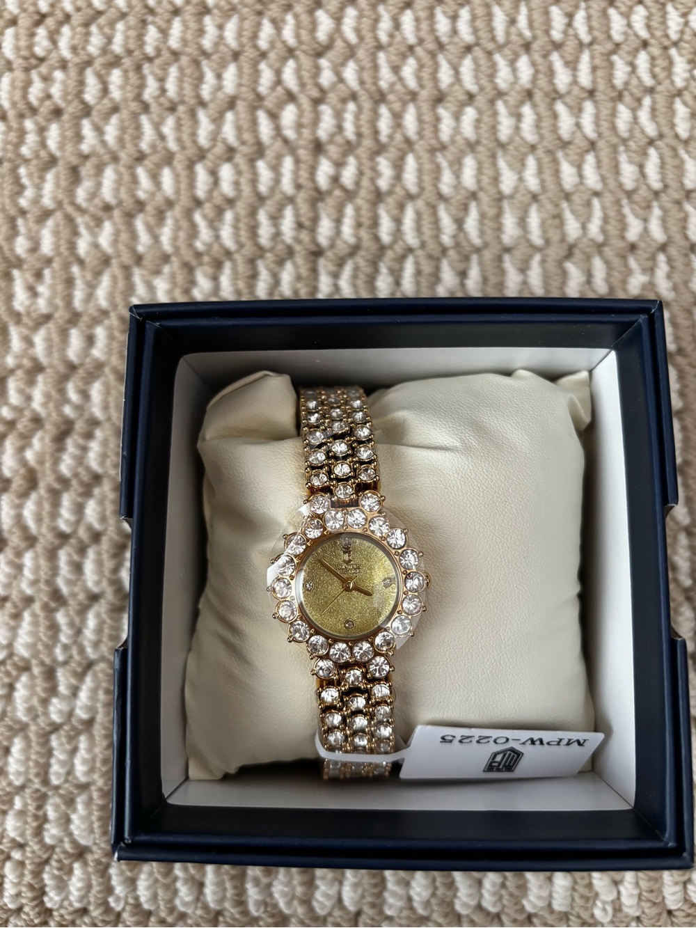 Brand New Gold Austrian Crystal-Accented Women's Bracelet Watch